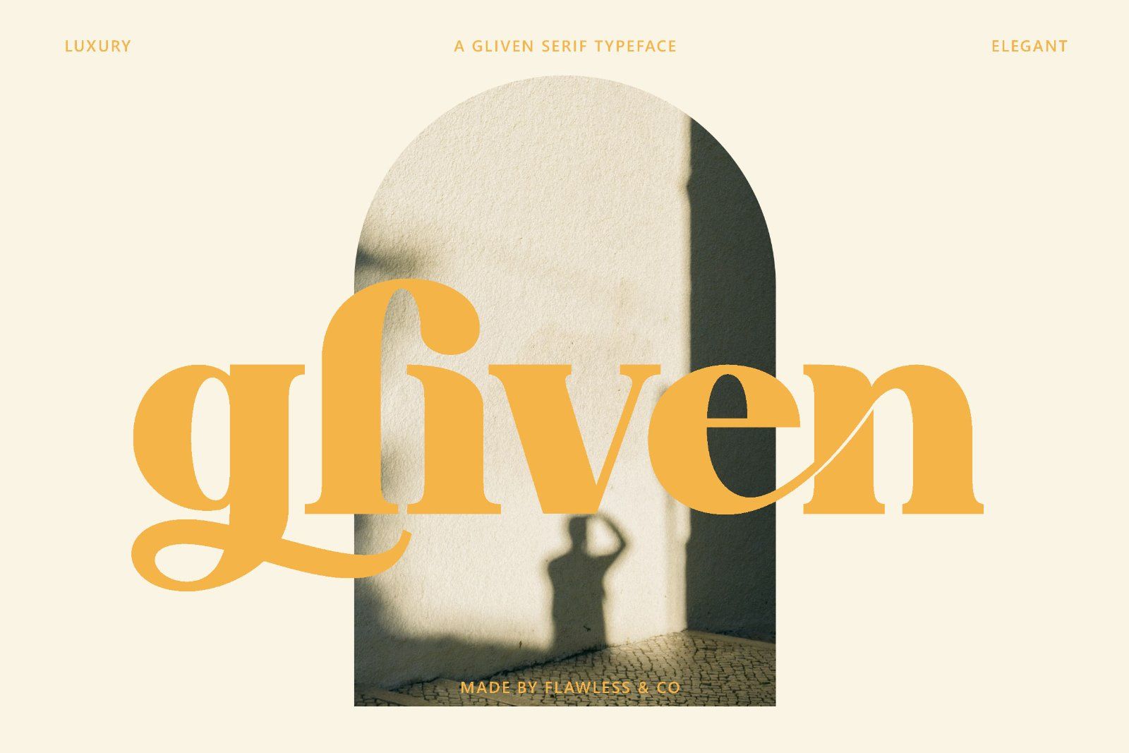 Gliven - Elegant Retro Serif Font — image 1