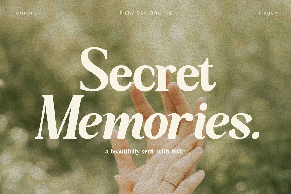 Secret Memories - Beautiful Serif Font