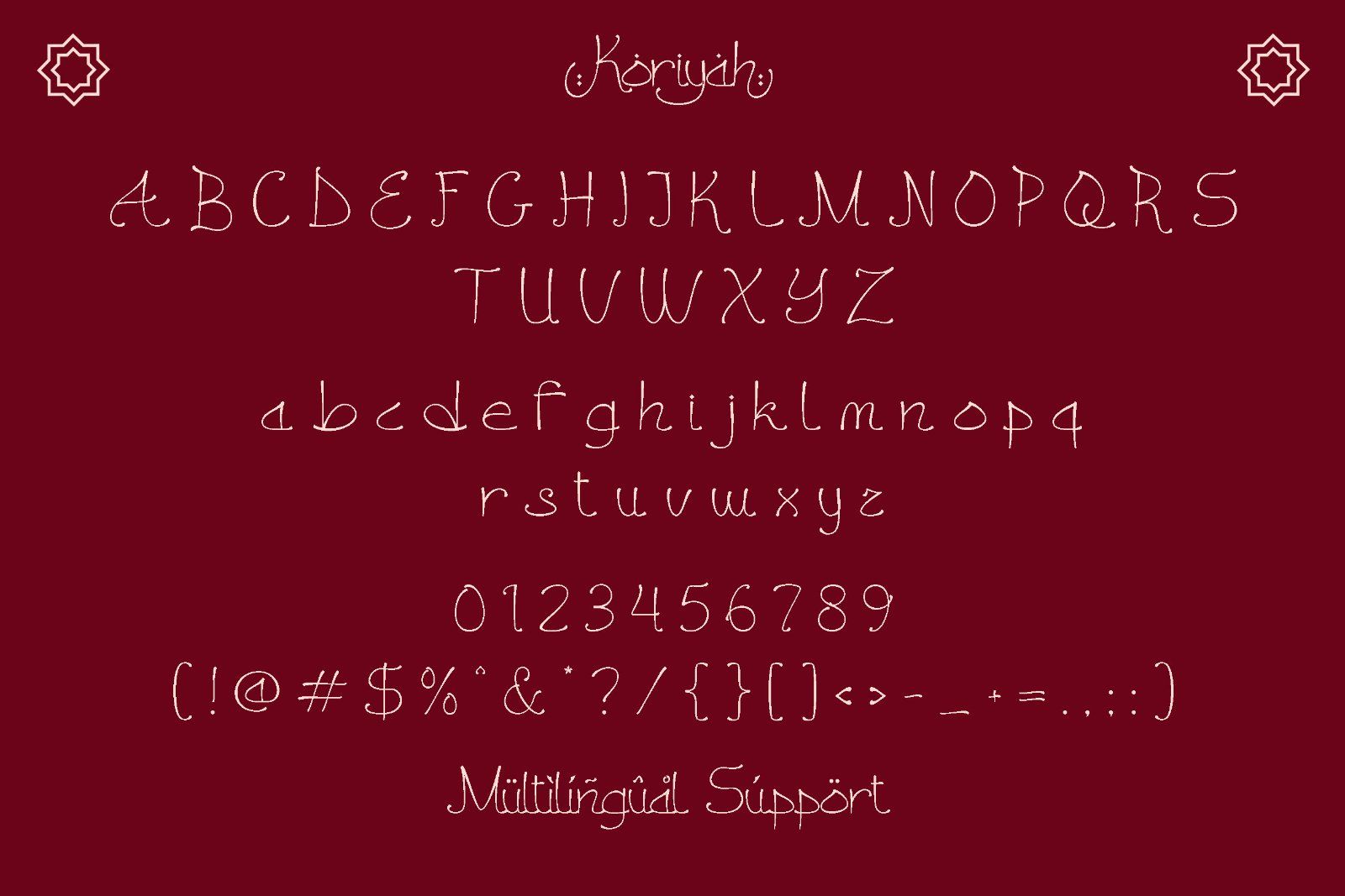 Koriyah - Arabic Display Font — image 9
