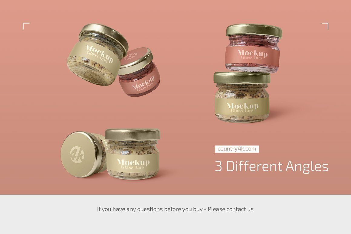 Glass Jars Mockup Set