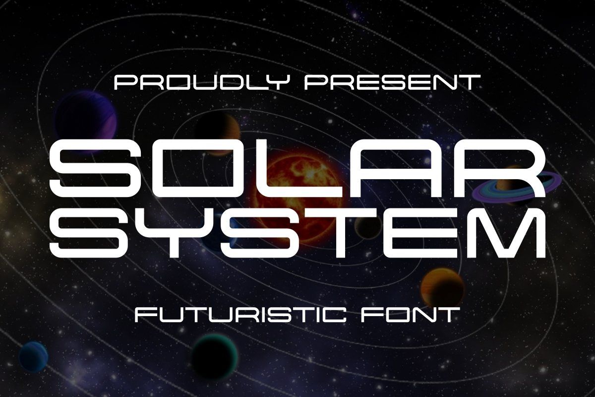 Solar System - Futuristic Font — image 1