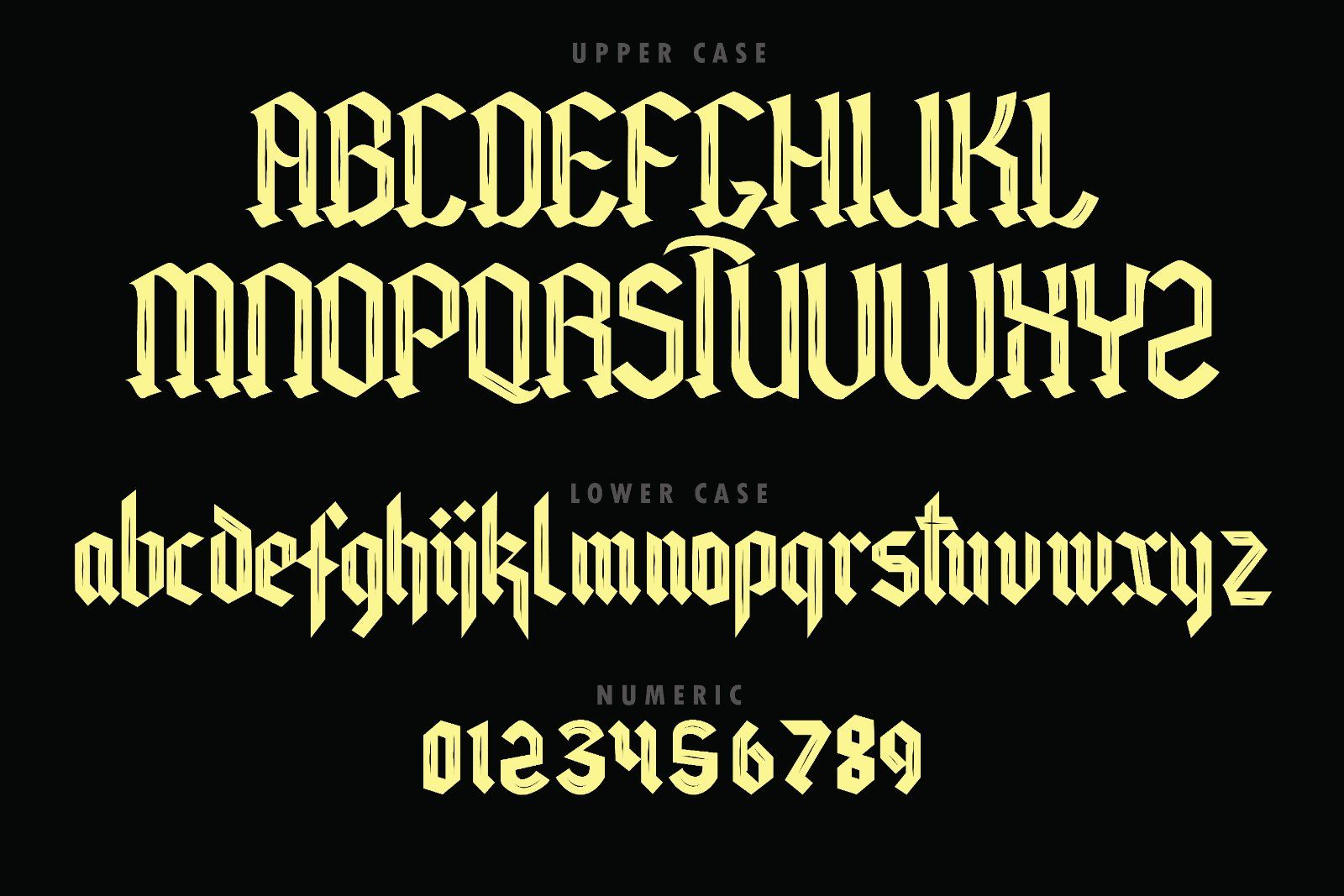 Lightbound - Blackletter Kufic Font — image 11