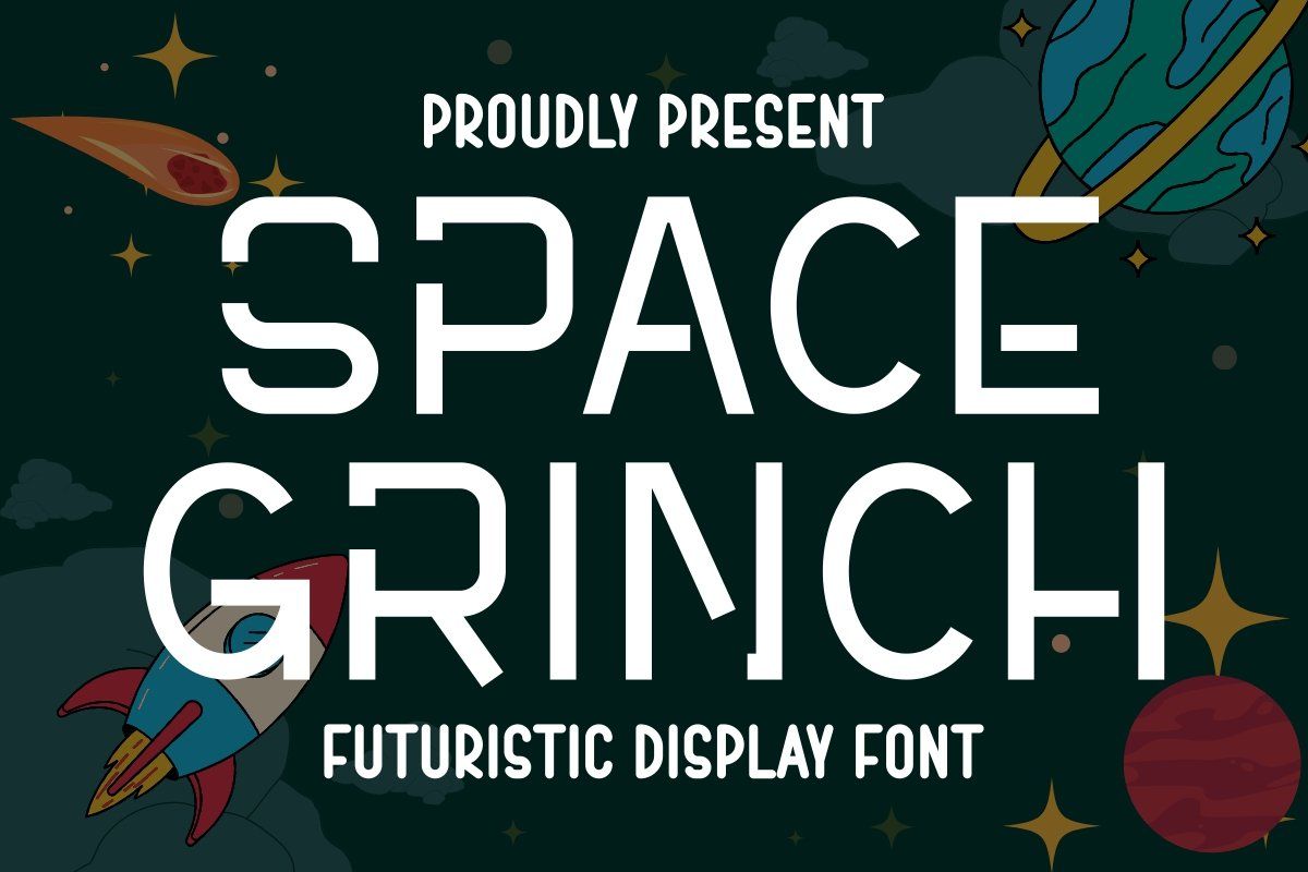 Space Grinch - Futuristic Display Font