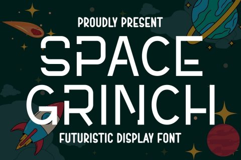 Space Grinch - Futuristic Display Font