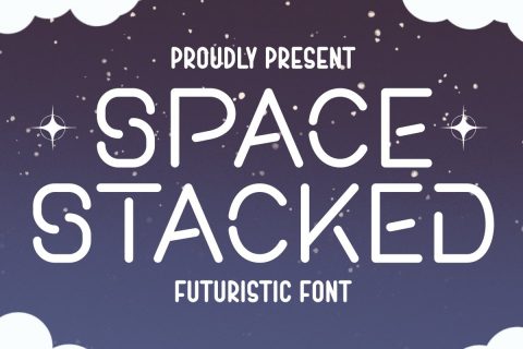 Space Stacked - Futuristic Font