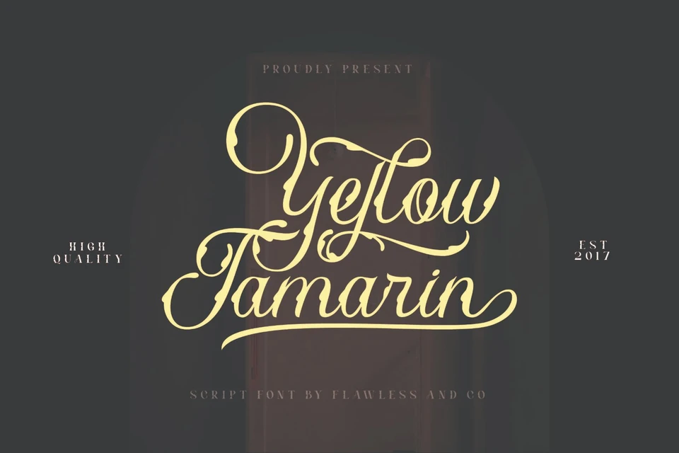 Yellow Tamarin - Modern Blackletter Font