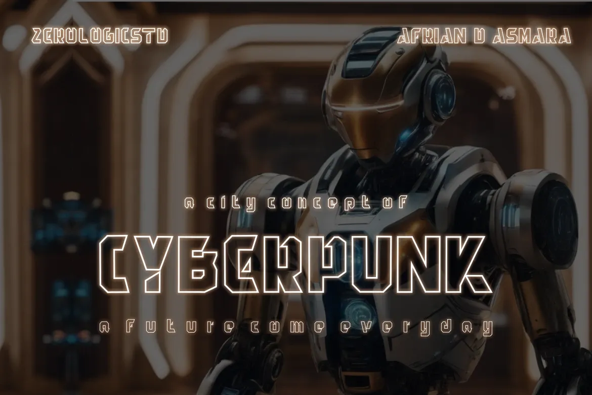 AeroForce Futuristic Font — image 4