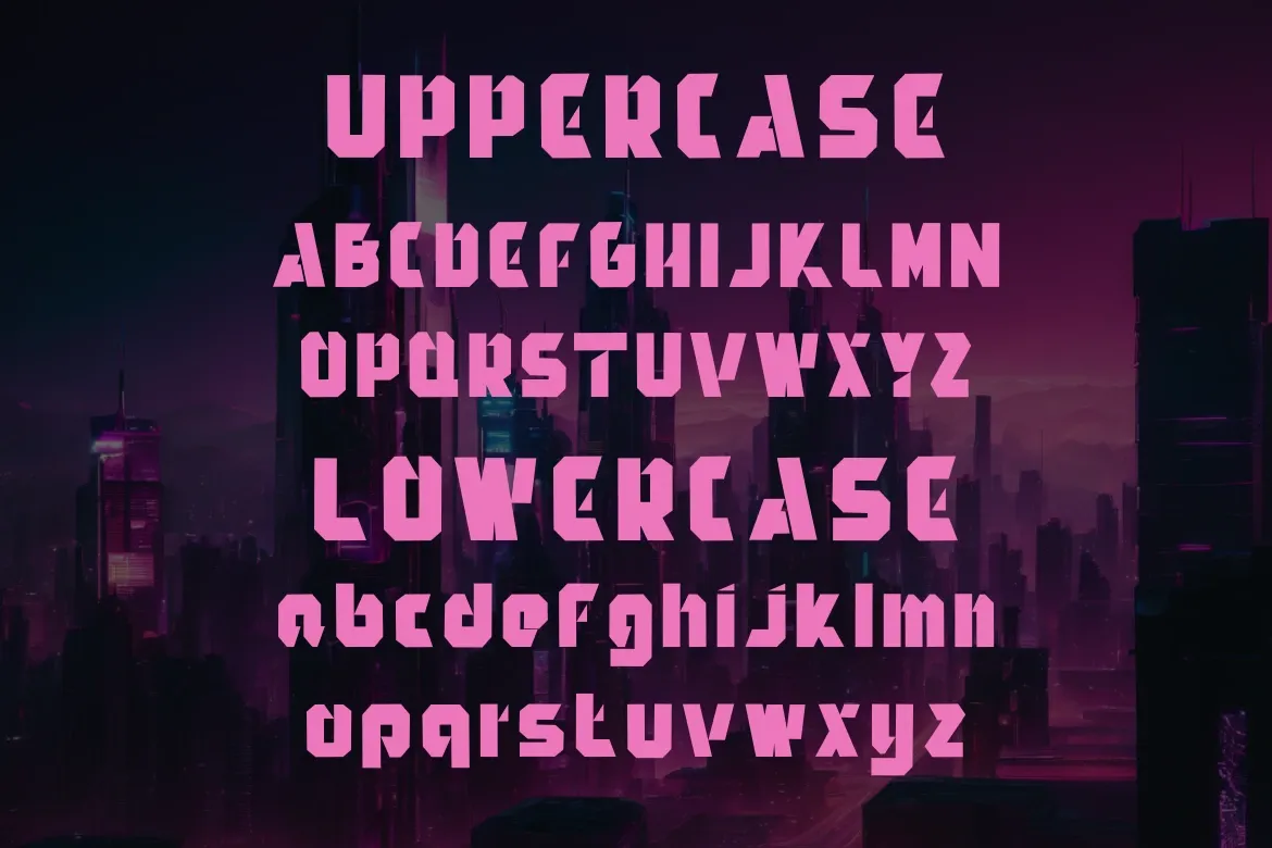 AeroForce Futuristic Font — image 9