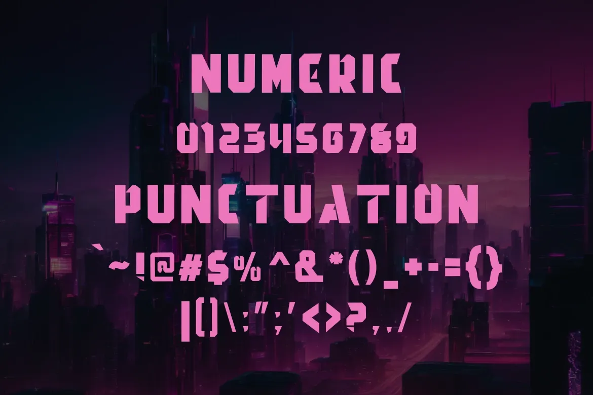 AeroForce Futuristic Font — image 10