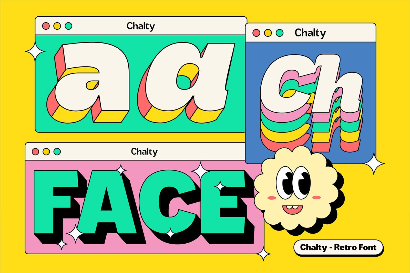 Chalty - Retro Font Family — image 3