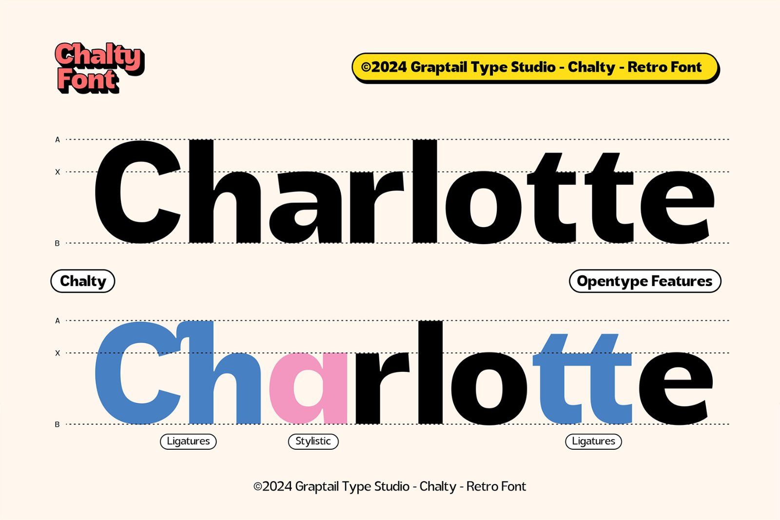 Chalty - Retro Font Family — image 7