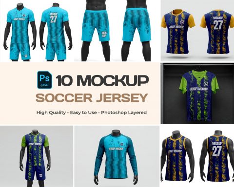 10 Premium Jersey Mockup Collection