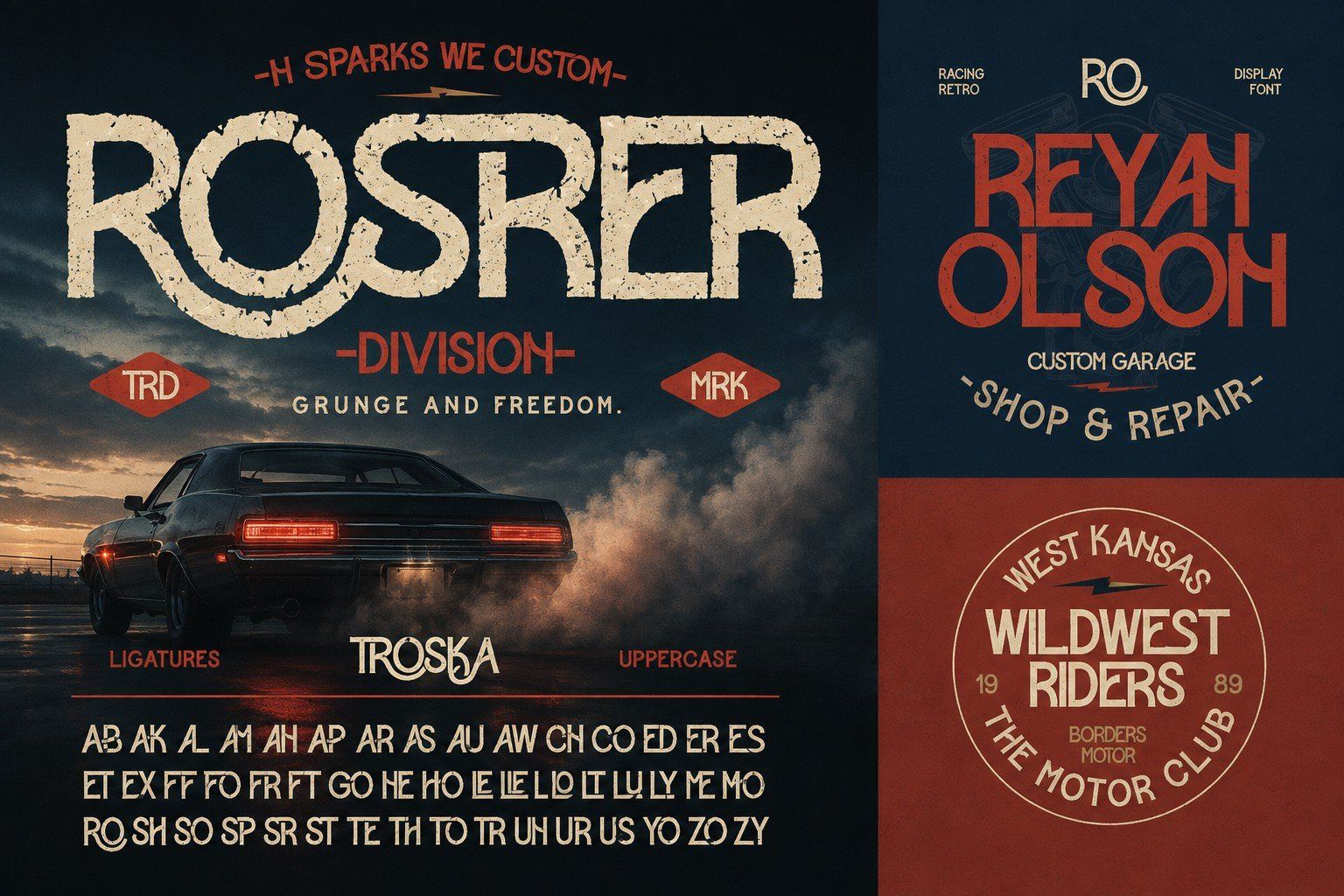 Overtake | Retro Racing Display Font — image 2
