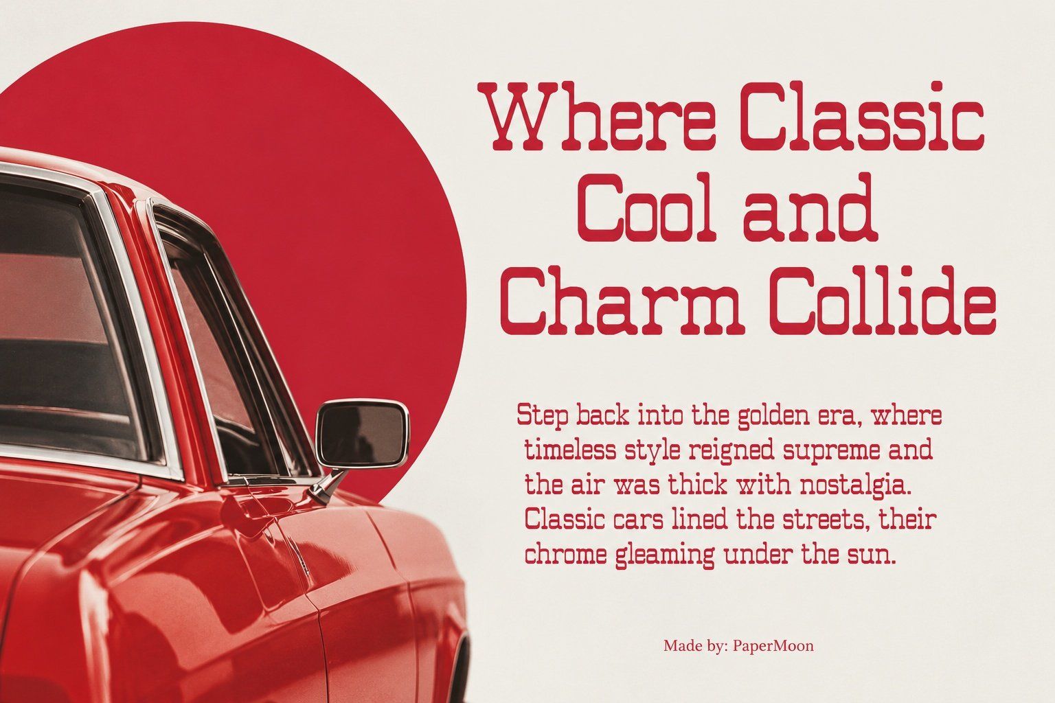 Lucky Chrome | Reverse Contrast Slab Serif Font — image 6