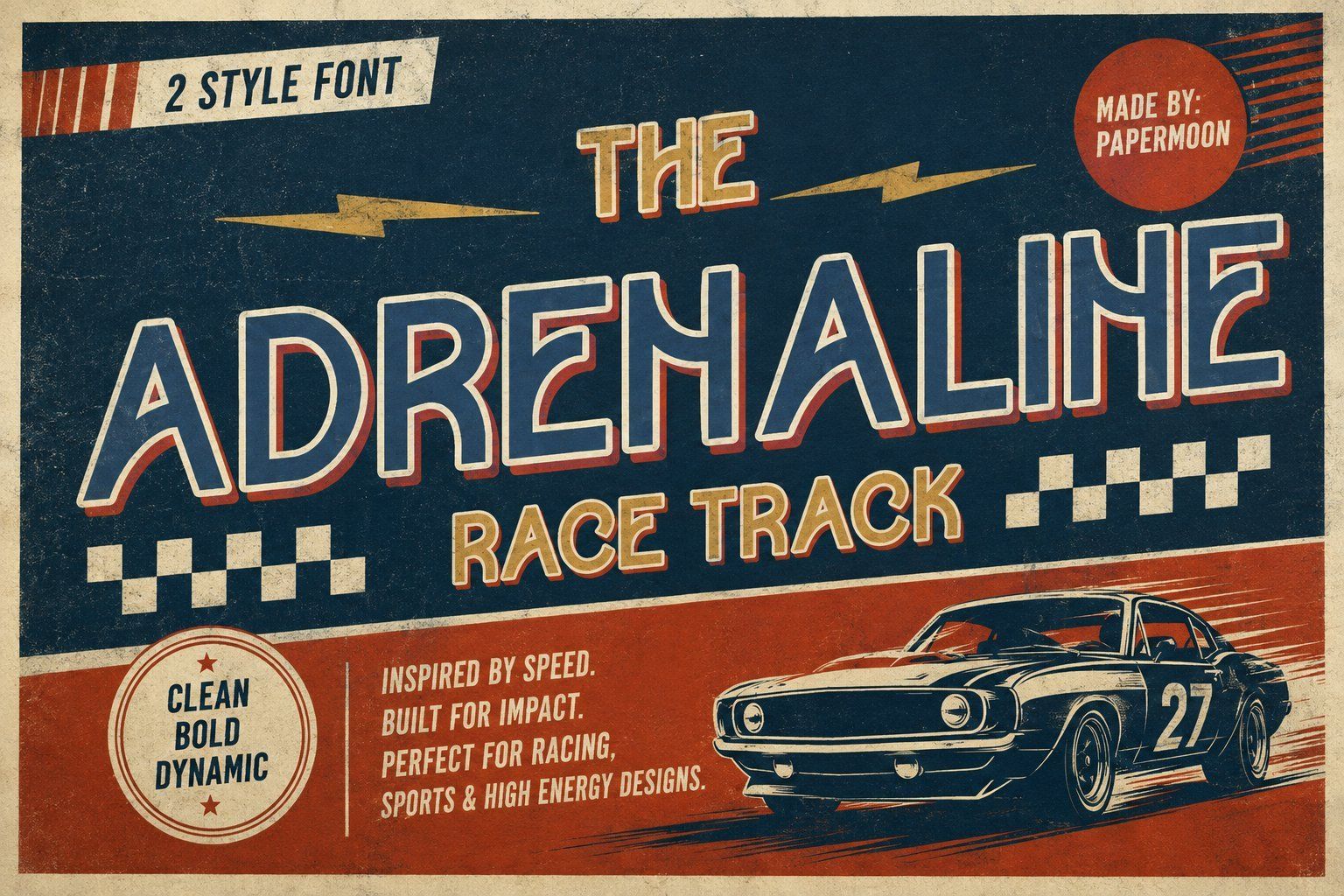 Overtake | Retro Racing Display Font — image 12