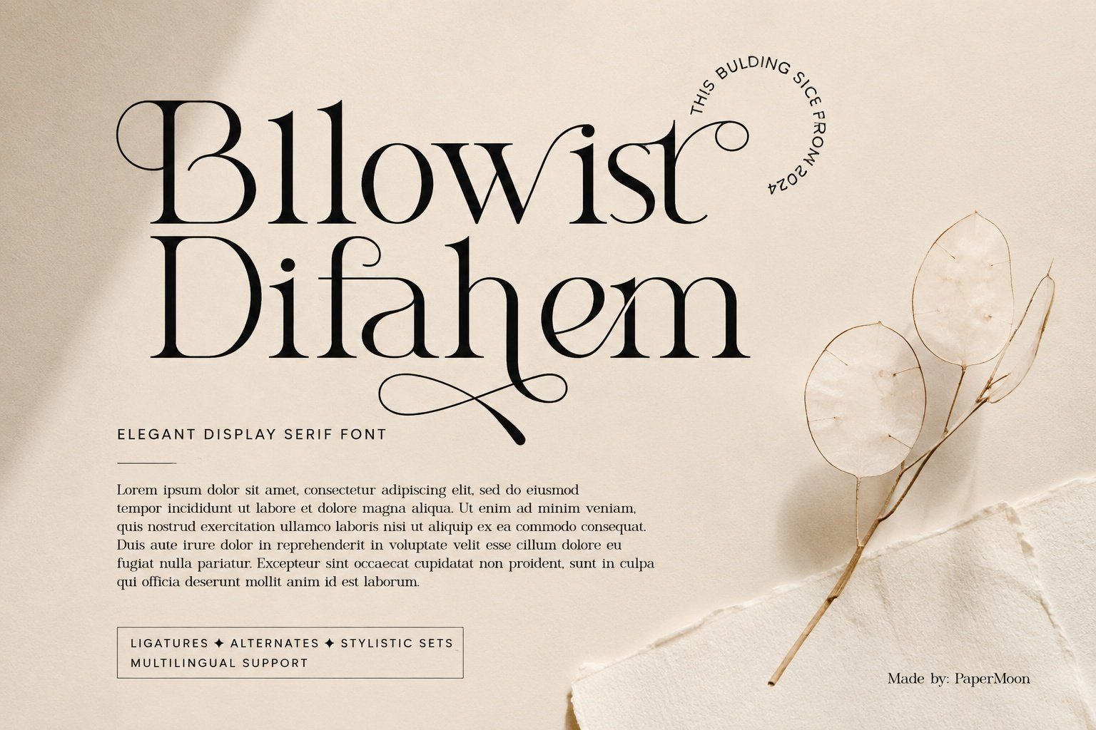 Moonletter | Elegant Luxury Serif Font — image 6