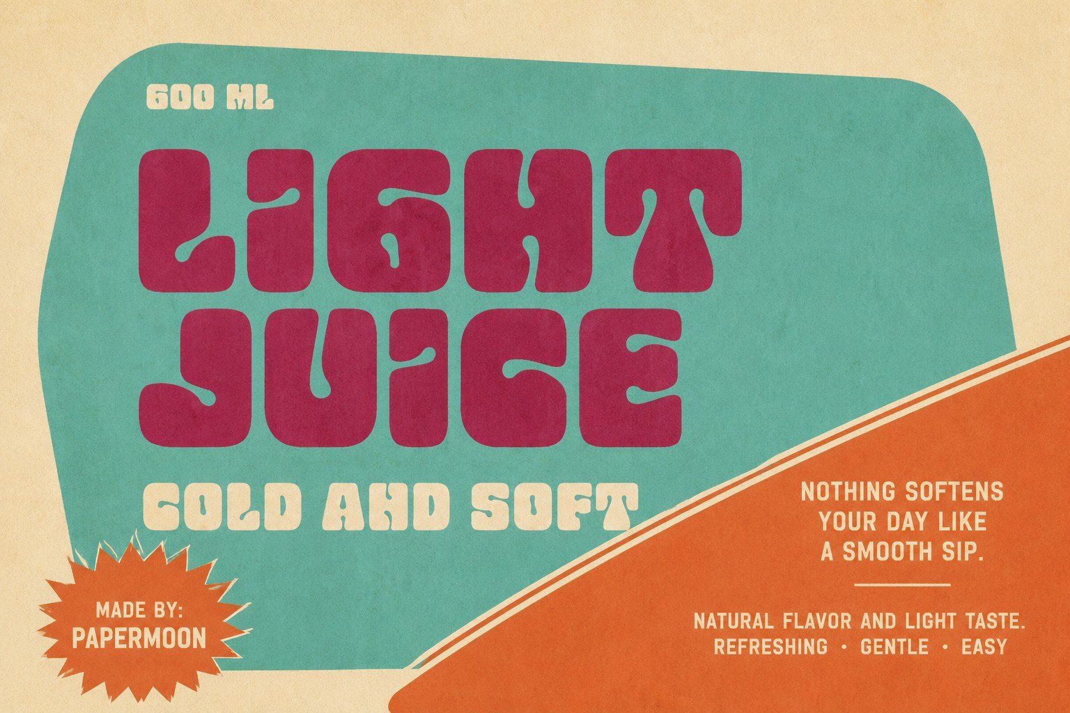 Mellow Tone | Retro Psychedelic Display Font — image 6