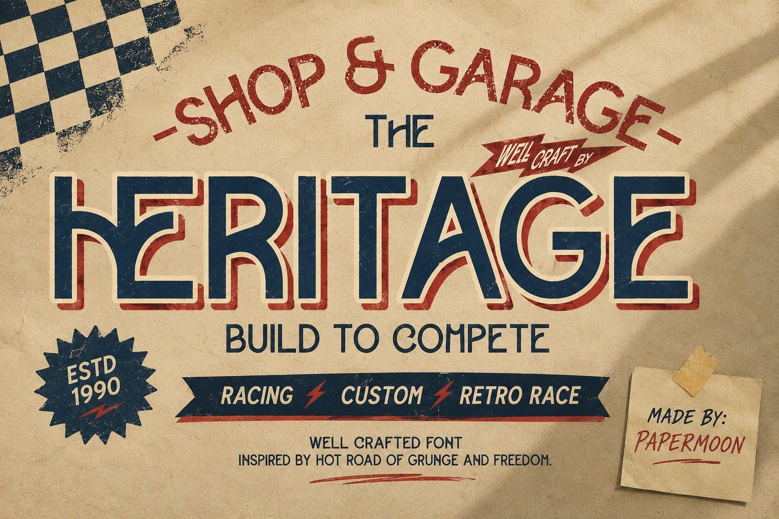 Overtake | Retro Racing Display Font — image 9