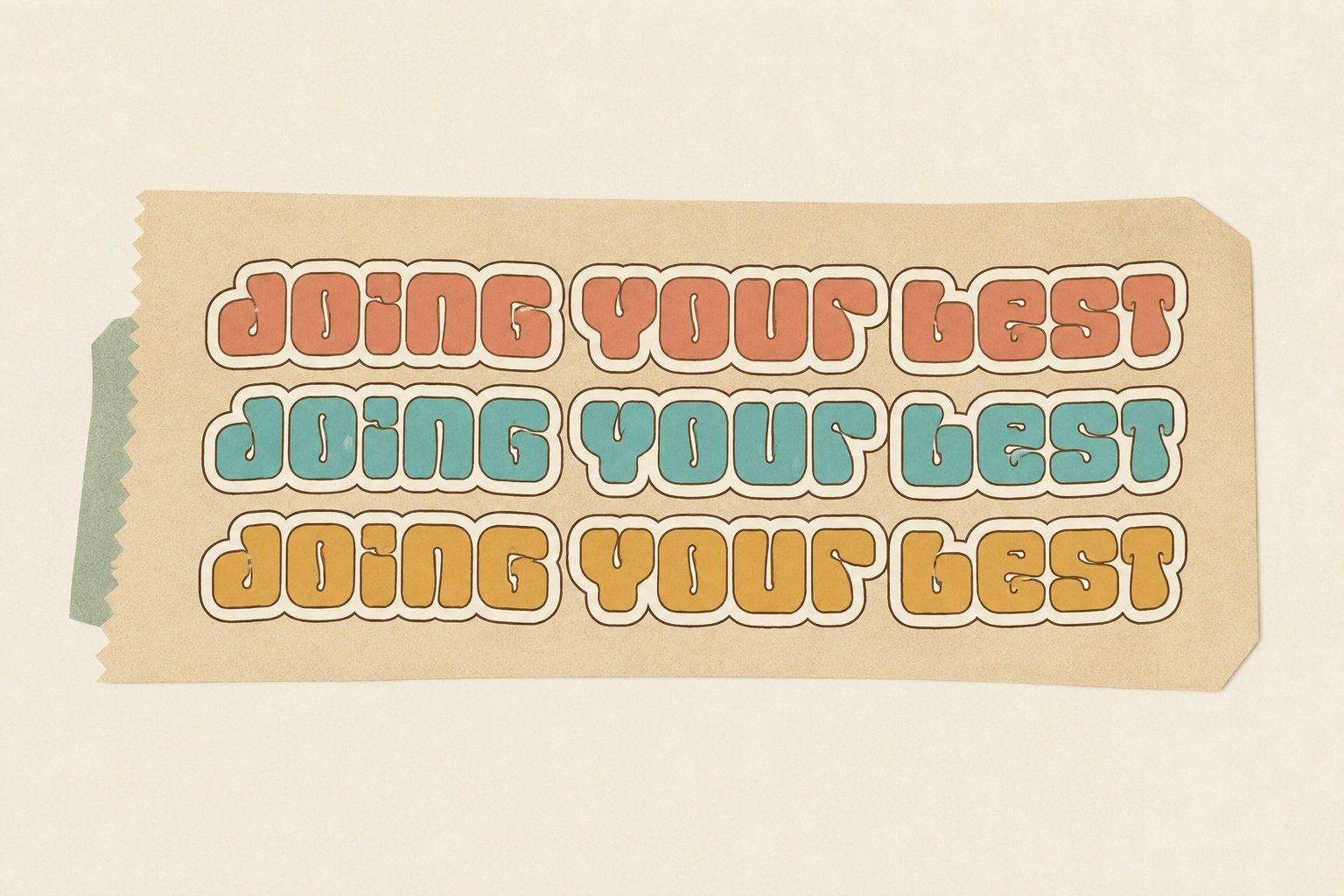 Mellow Tone | Retro Psychedelic Display Font — image 5