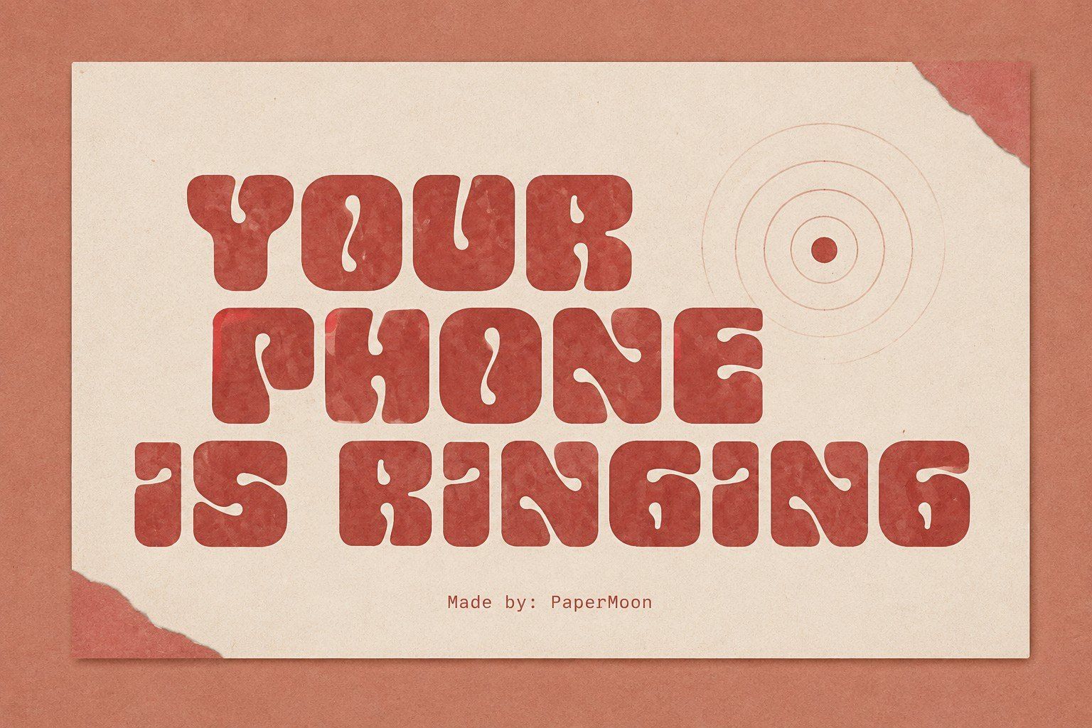 Mellow Tone | Retro Psychedelic Display Font — image 4