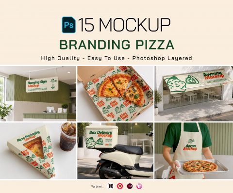 Premium Branding Burger Mockup
