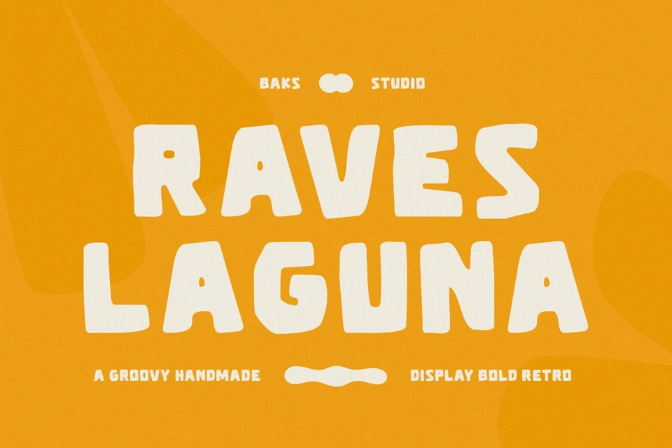 Raves Laguna | Handmade Retro Font