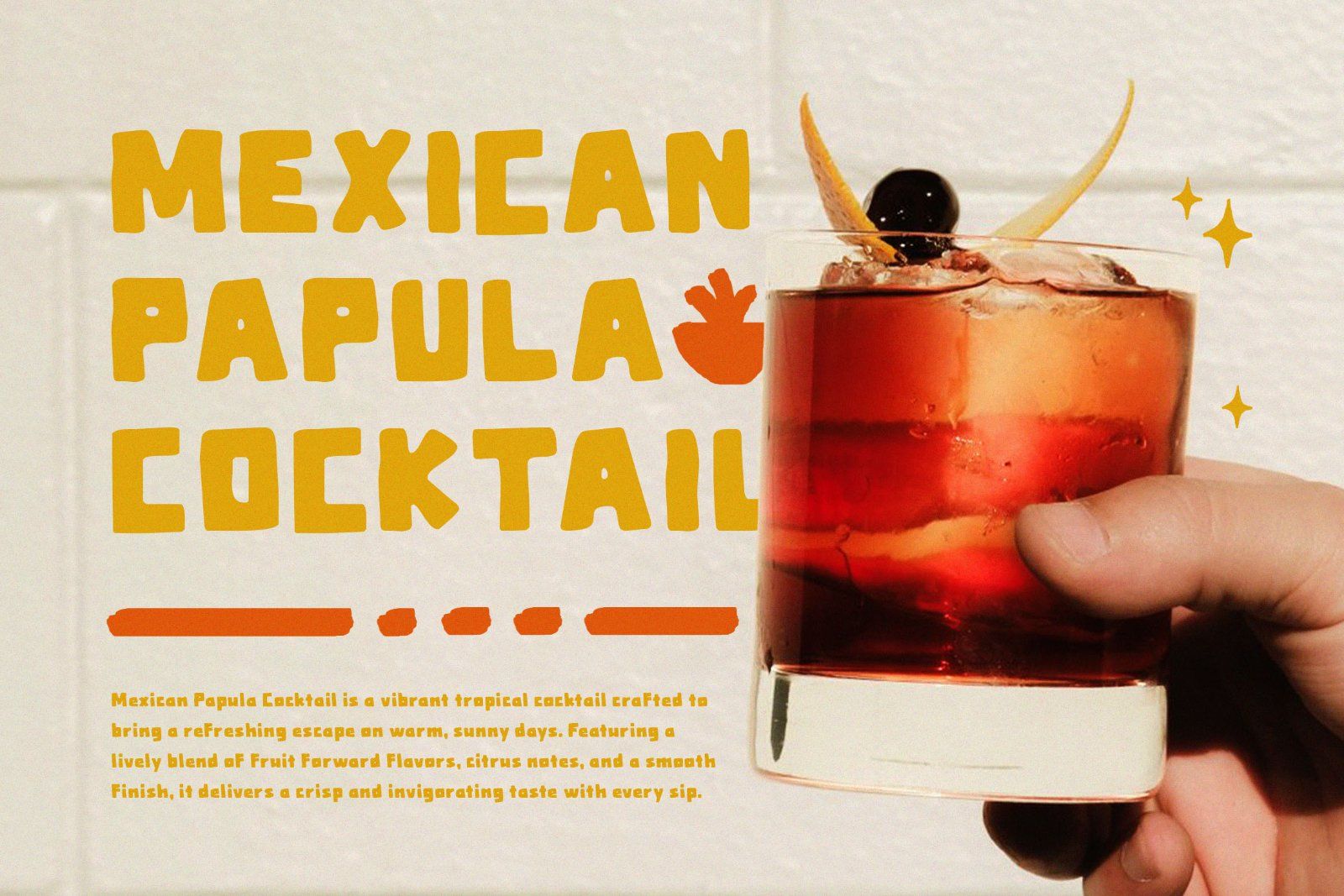 Raves Laguna | Handmade Retro Font