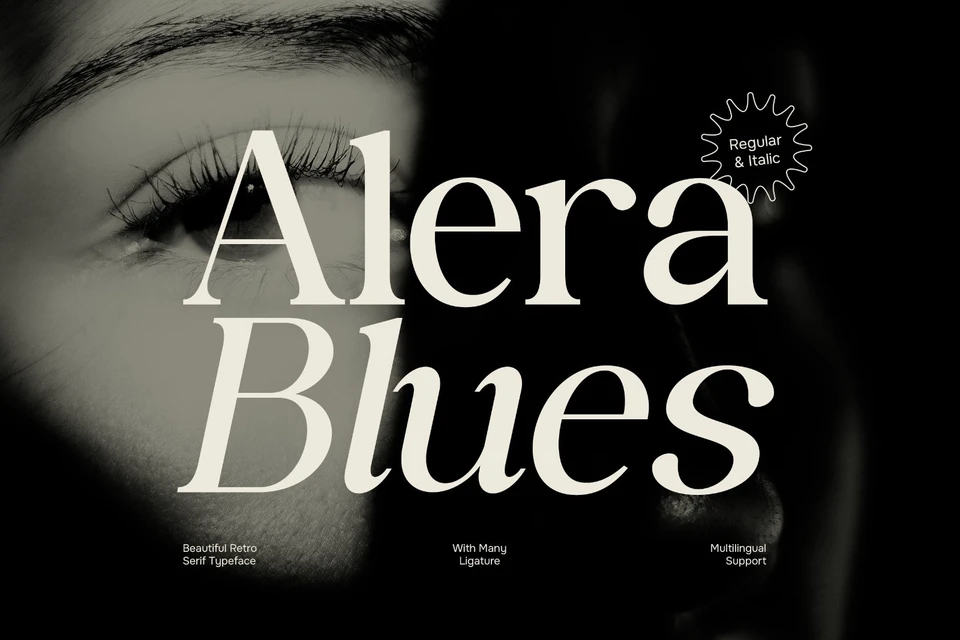 Alera Blues - Beautiful Retro Serif Font