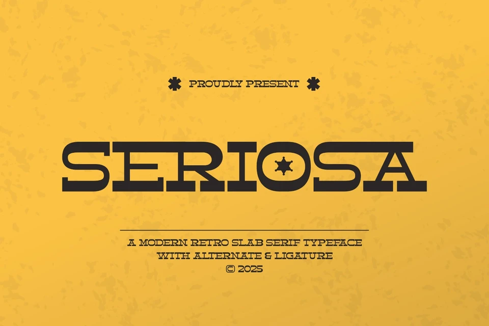 Seriosa - Retro Slab Serif Font