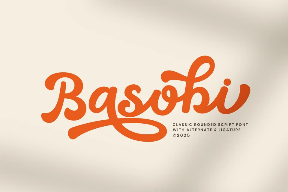 Basobi - Rounded Script Font