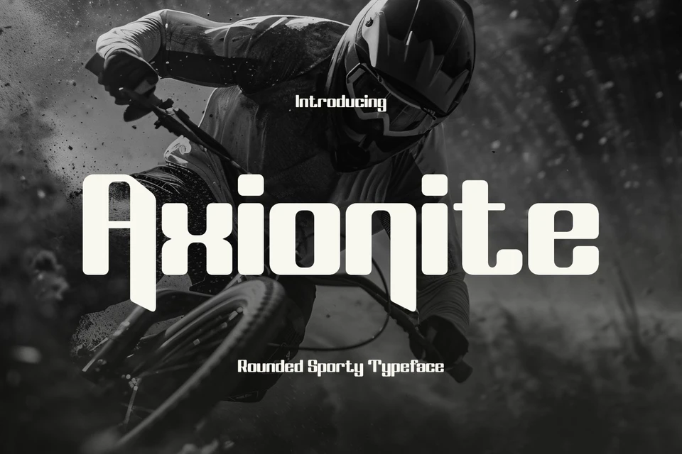 Axionite - Rounded Sport Display Font