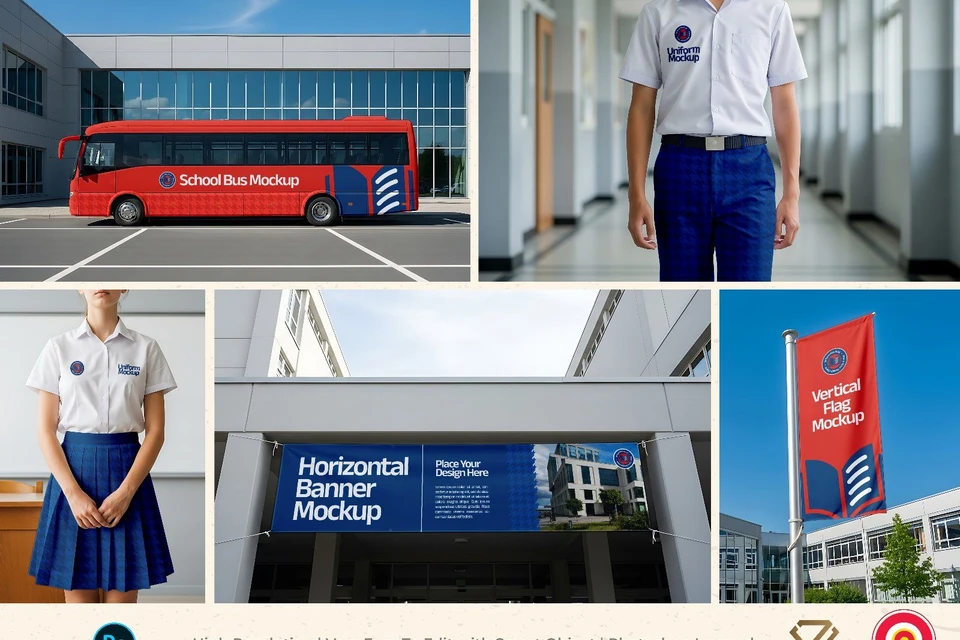 Premium Branding New School Mockup