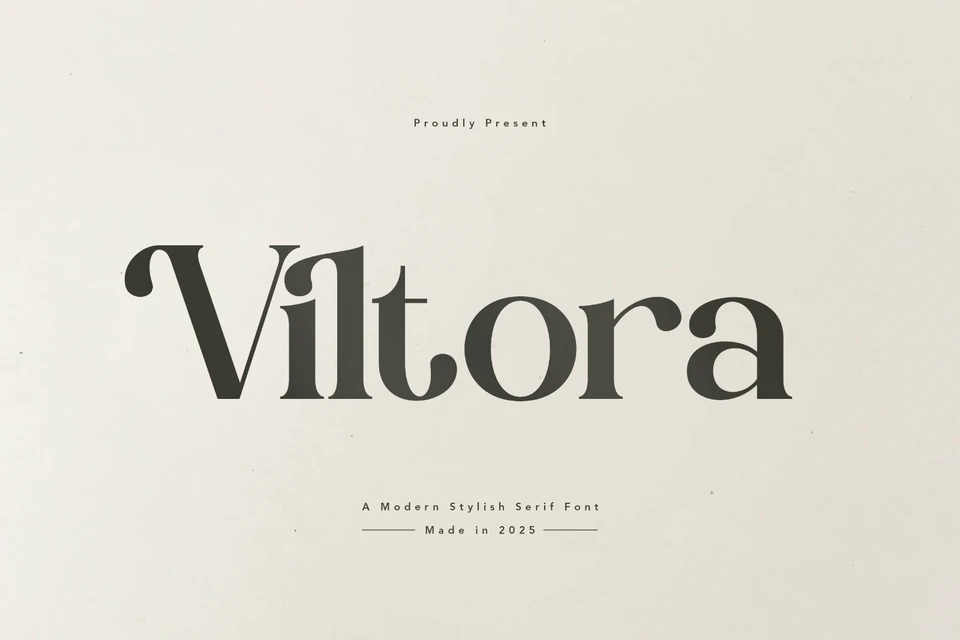 Viltoria - Stylish Serif Font