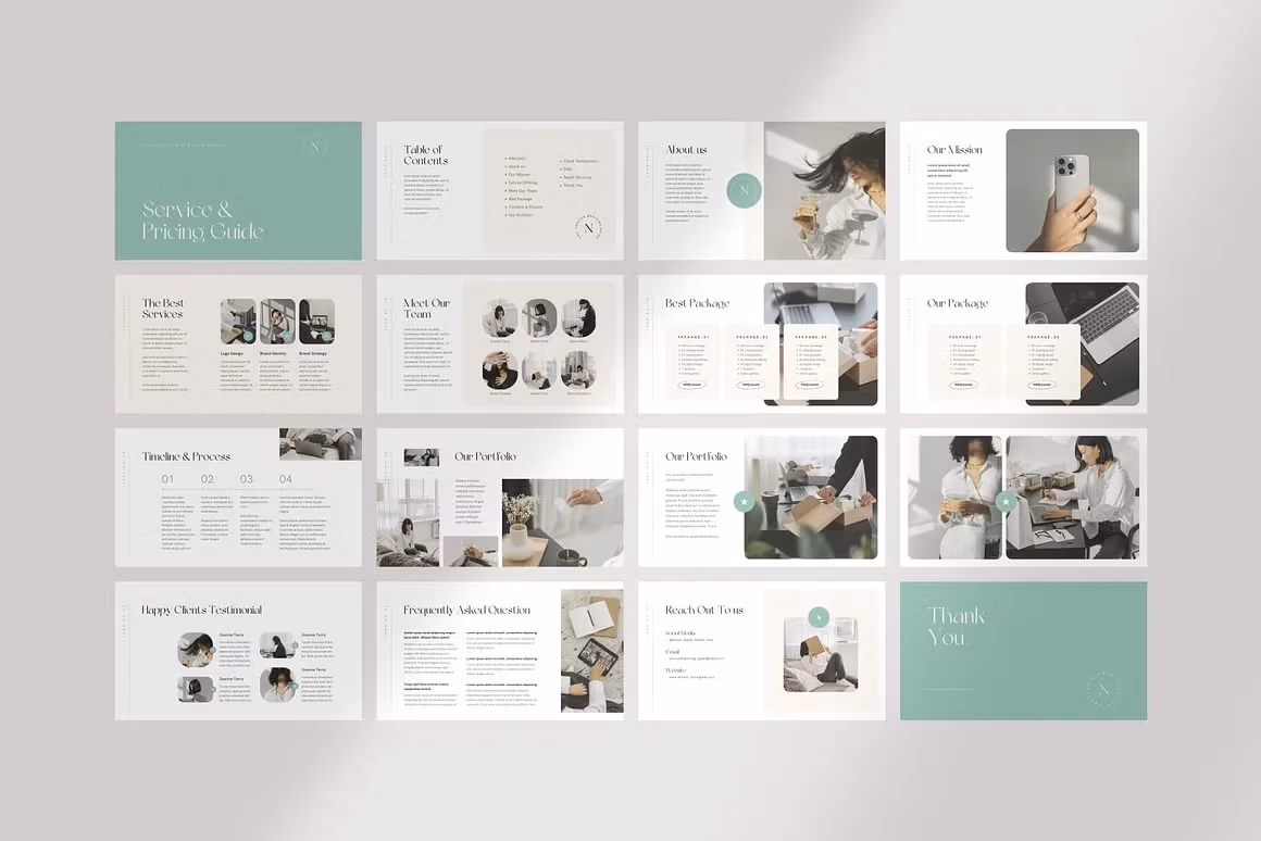 Service and Pricing Guide Canva