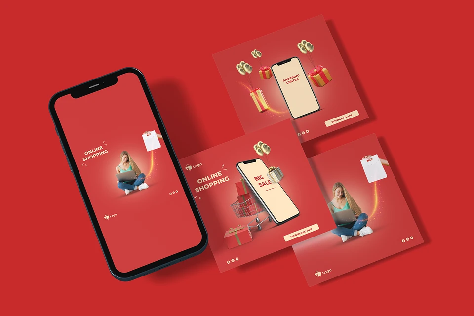 shopping app-social media template-018-22