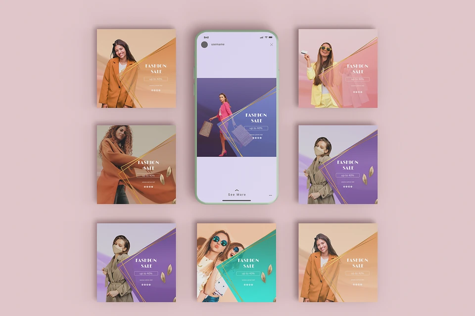 Fashion Post Social Media Template-010-21