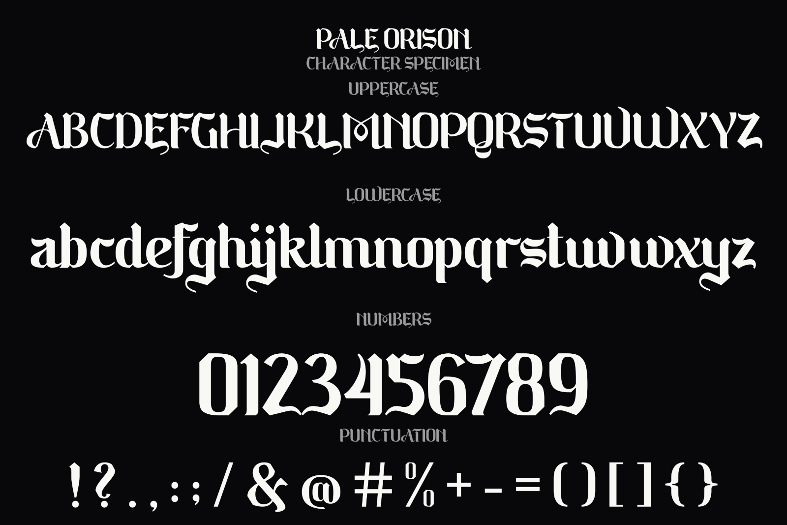 Pale Orison | Bold Gothic Blackletter Display Font — image 5