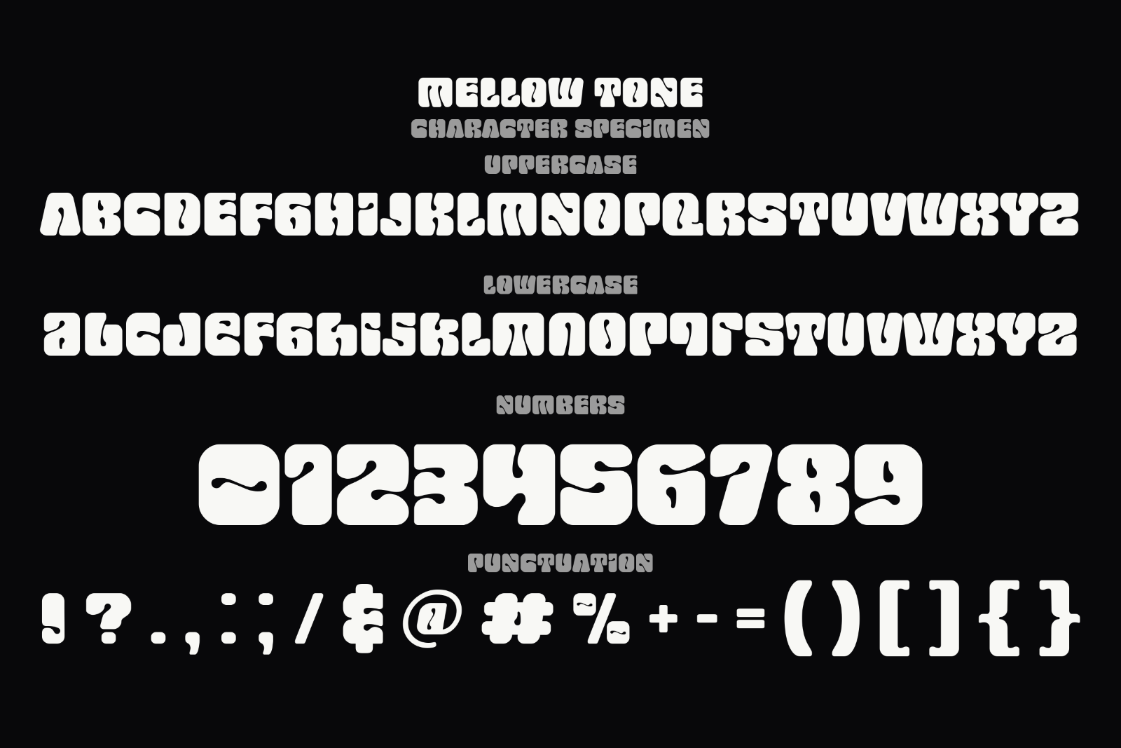 Mellow Tone | Retro Psychedelic Display Font — image 3
