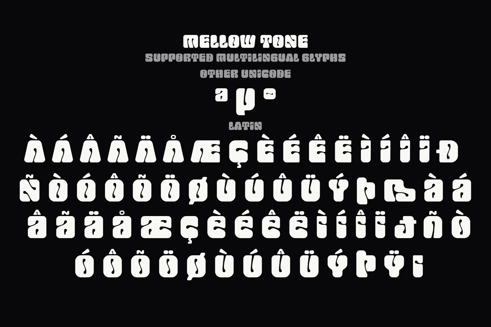 Mellow Tone | Retro Psychedelic Display Font — image 2