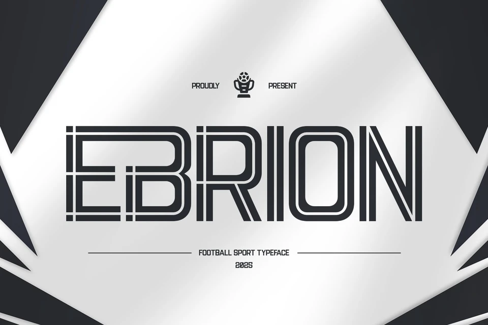 Ebrion - Football Sport Display Font