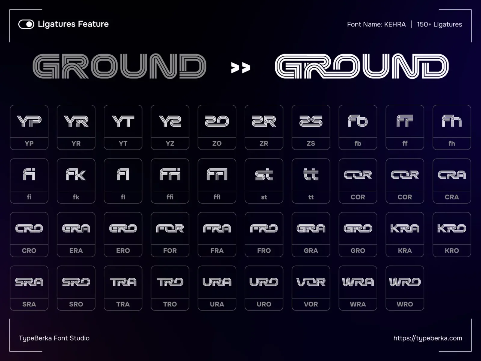 KEHRA - Sport Font Display