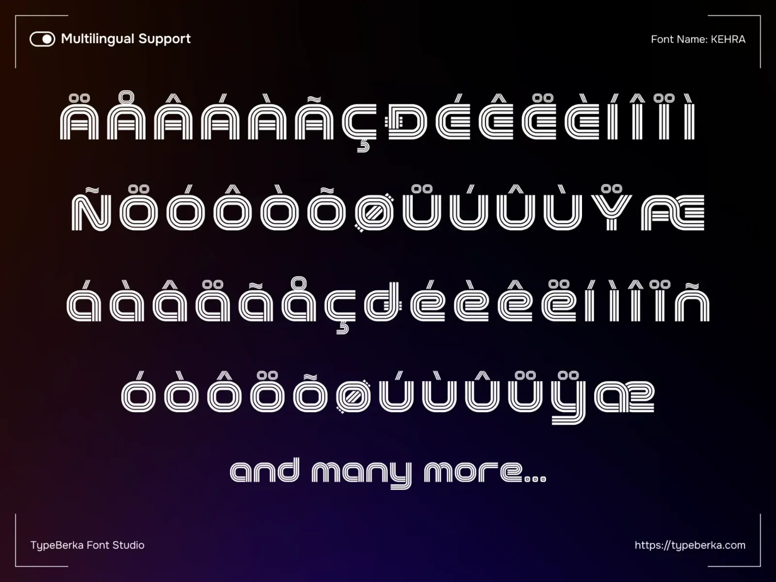 KEHRA - Sport Font Display