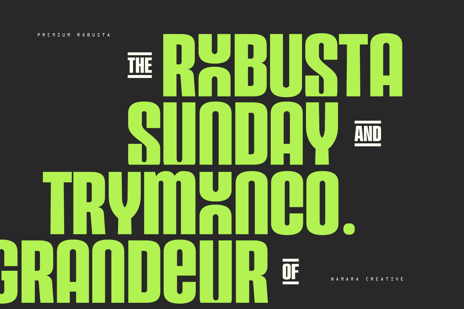 Over the Roof - Modern Display Font