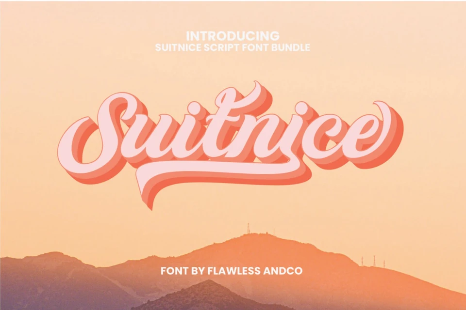 Suitnice - Retro Script Font