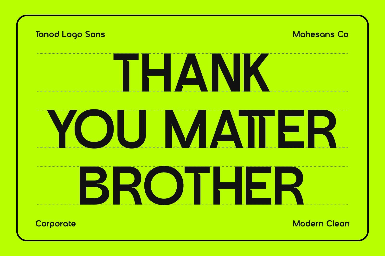 Tanod – Modern Corporate Logo Sans