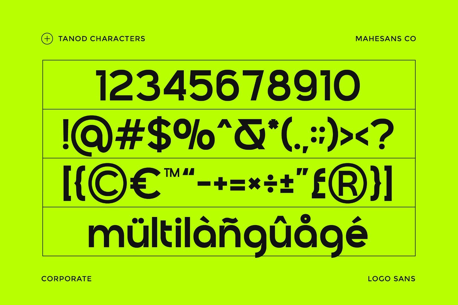 Tanod – Modern Corporate Logo Sans