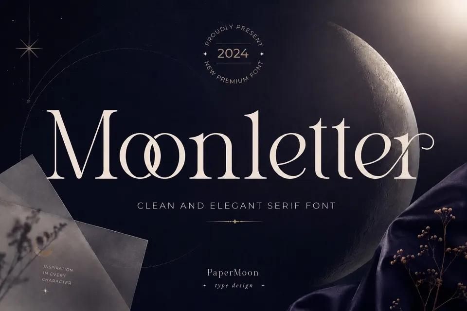 Moonletter | Elegant Luxury Serif Font