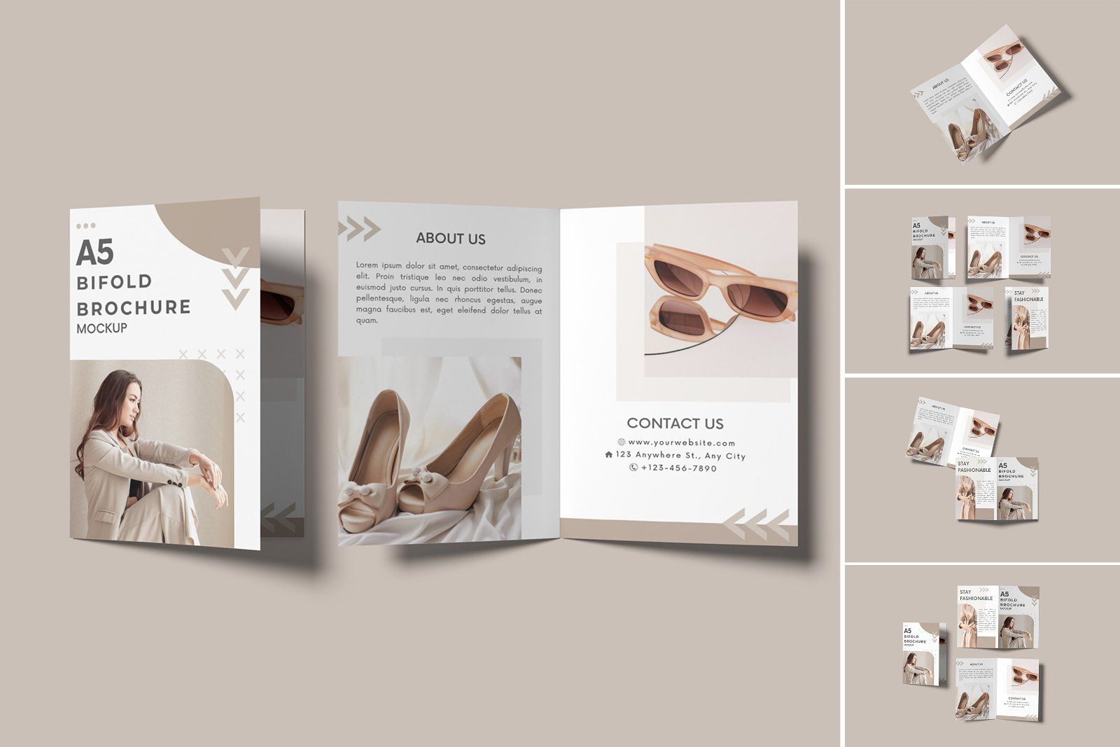 A5 Bifold Brochure Mockup — image 11