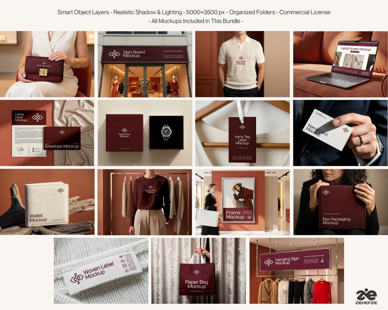 Premium Luxury Fashion Mockup Bundle - Elevate Your Brand Instantly!