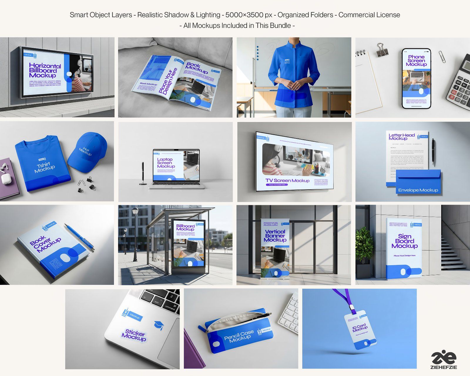 E-Learning Center Premium Education Branding PSD Mockups for Online Courses & Training Centers
